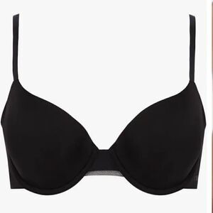 DKNY Litewear Spacer T-Shirt Bra DK4001, size 32A, NWT, Black
